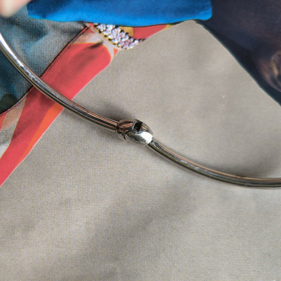 Silver bracelet without stones
