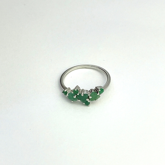 Серебряное кольцо с изумрудом 0.638ct