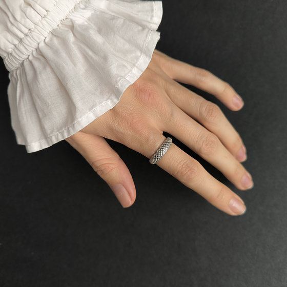 Silver ring without stones