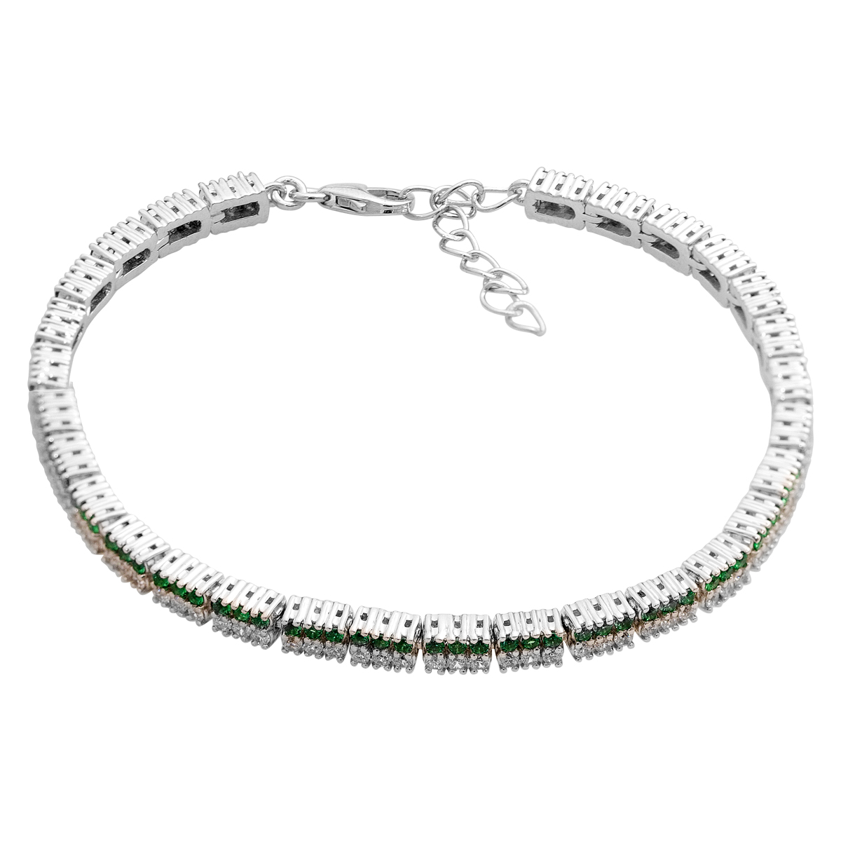 Серебряный браслет с агатом 3.918ct