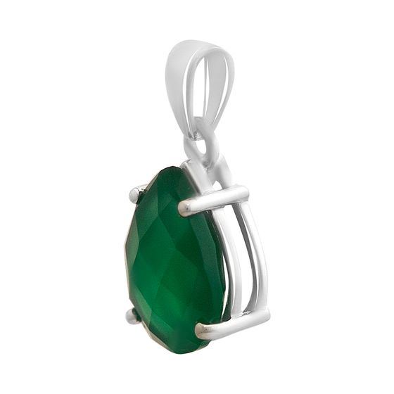 Серебряная подвеска с агатом 2.79ct