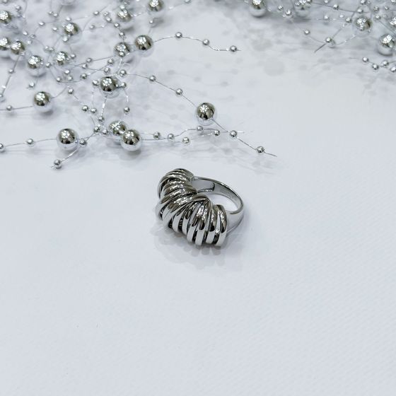 Silver ring without stones
