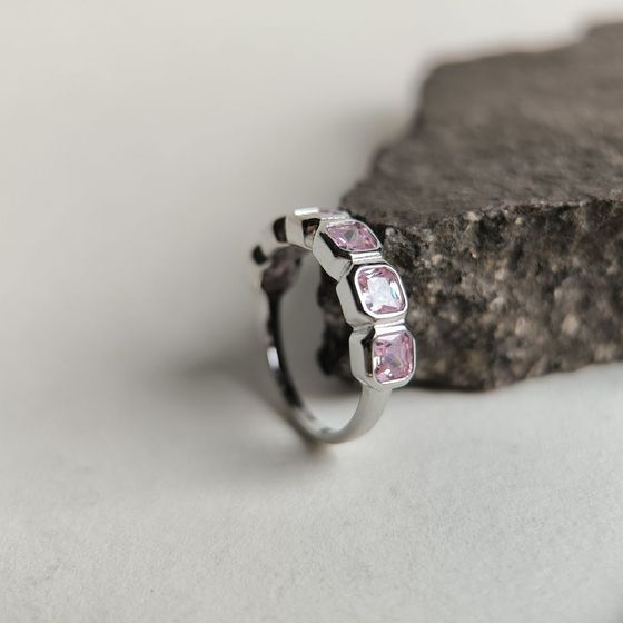 Silver Ring with Fianites