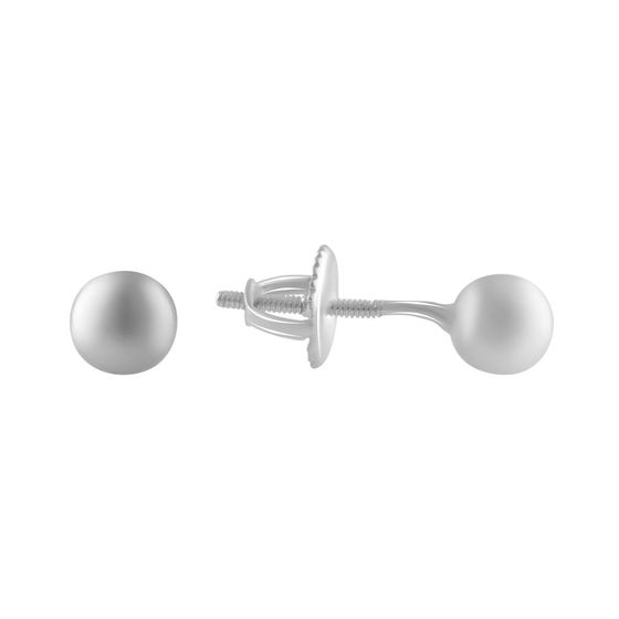 Silver earrings without stones
