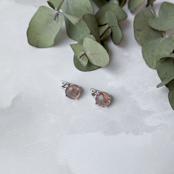Серебряные серьги с султанитом 5.575ct