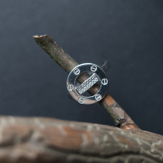 Серебряное кольцо с фианитами 0.14ct