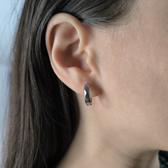 Серебряные серьги без камней