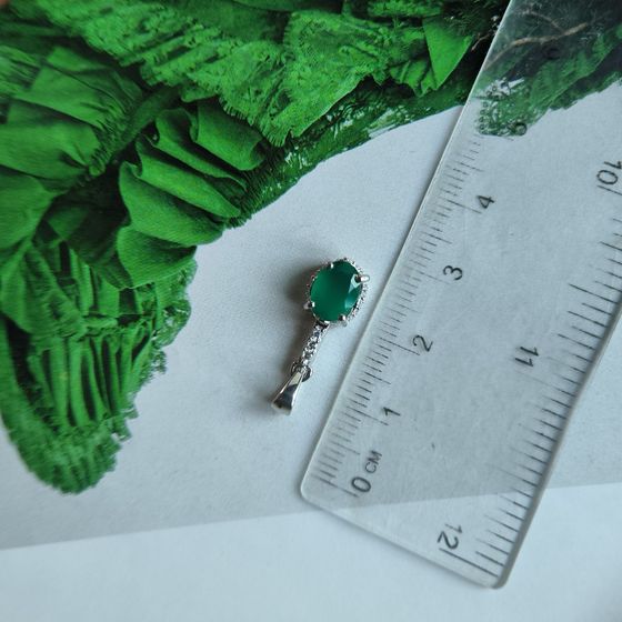 Серебряная подвеска с агатом 1.663ct