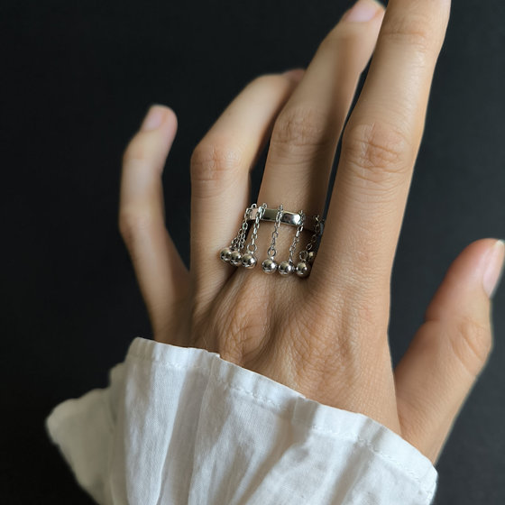 Silver ring without stones