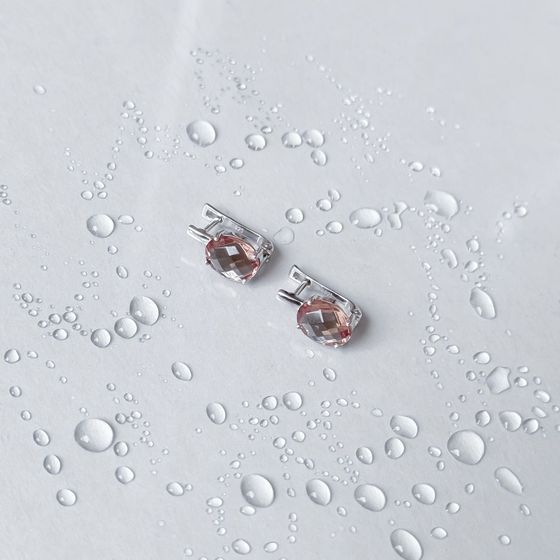 Серебряные серьги с султанитом 4.933ct