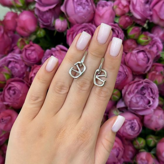 Серебряные серьги без камней