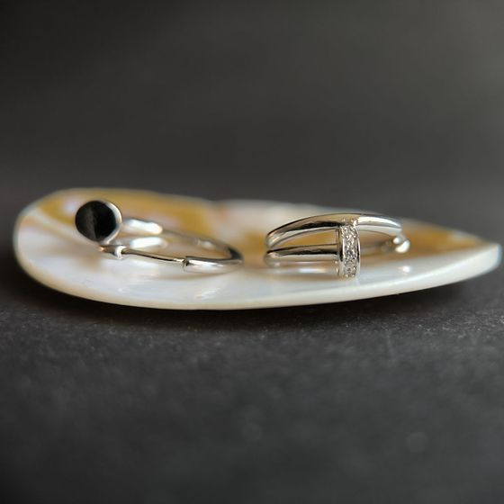 Серебряные серьги с фианитами