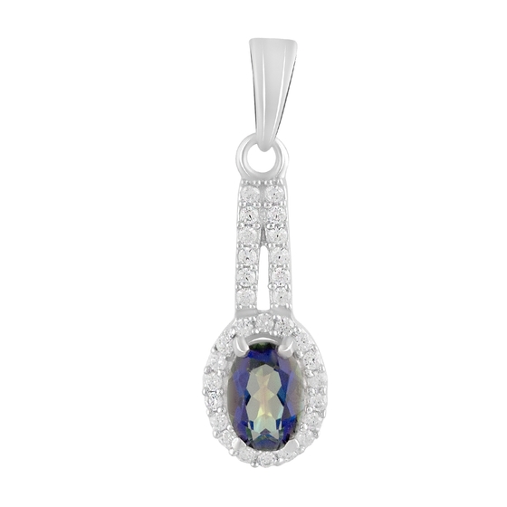 Срібна підвіска з містик топазом 1.75ct