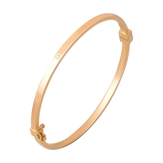Gold bracelet without stones