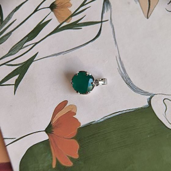 Серебряная подвеска с агатом 2.425ct