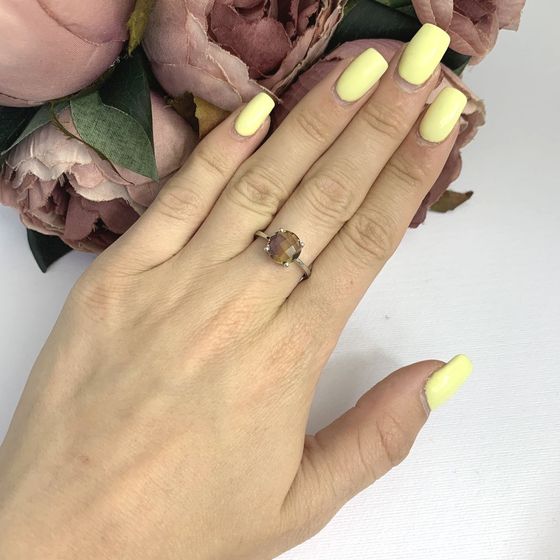 Серебряное кольцо с аметрином nano