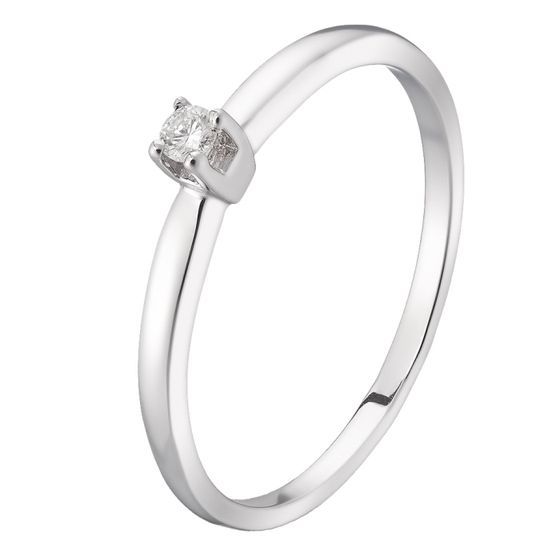 Gold ring with diamond 0.06ct
