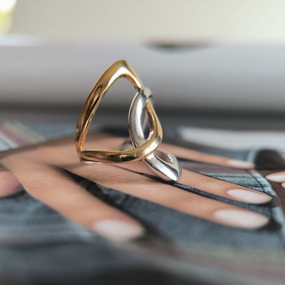 Серебряное кольцо без камней