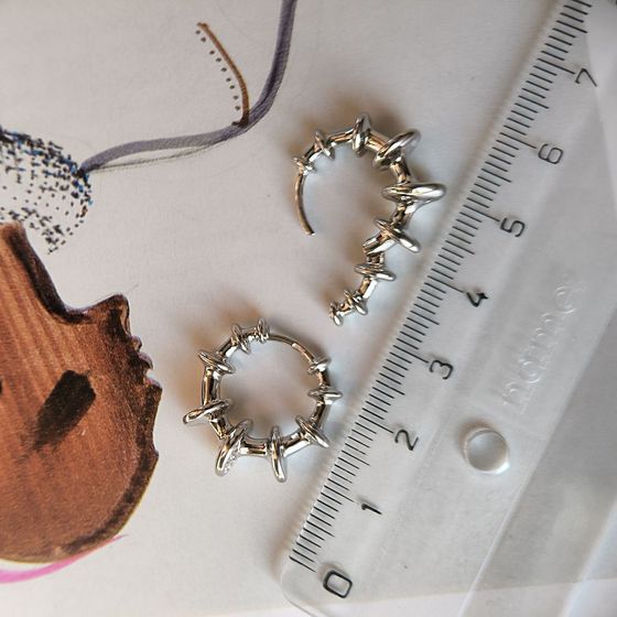 Серебряные серьги без камней