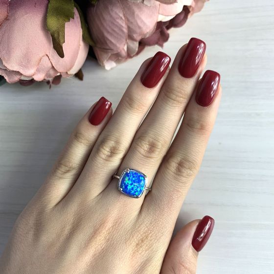 Серебряное кольцо с опалом 1.074ct