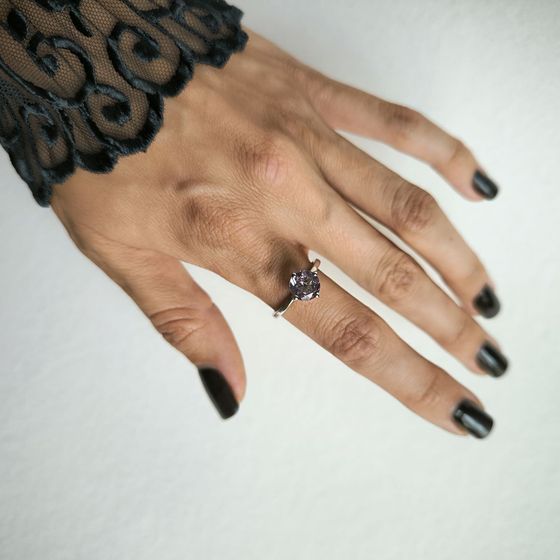 Silver ring with amethyst 1.575ct