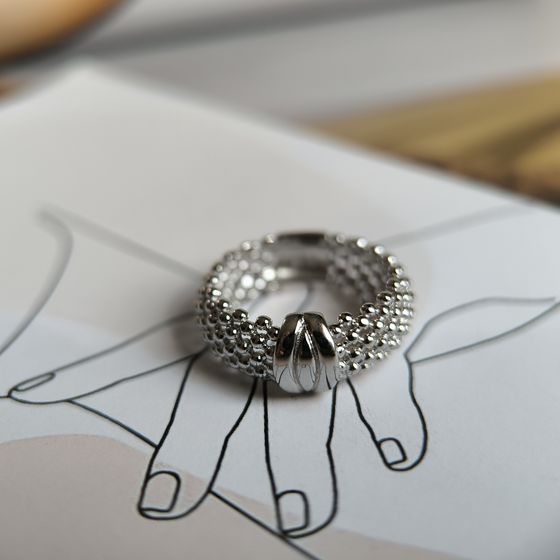 Серебряное кольцо без камней