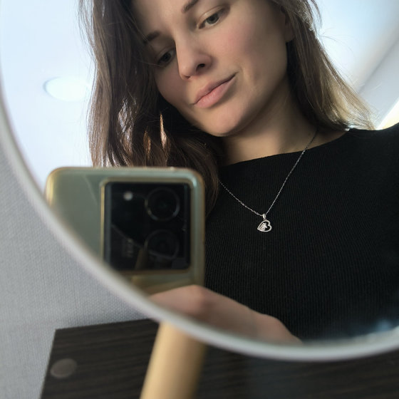 Серебряная подвеска с фианитами