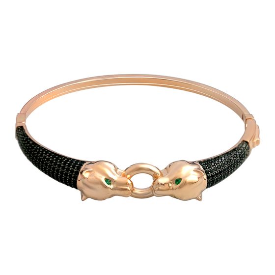 Gold bracelet with 2.18ct phianites