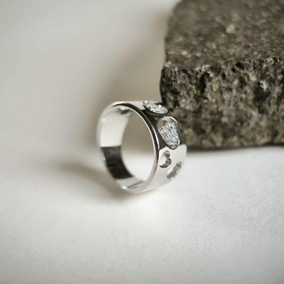 Silver Ring with Fianites
