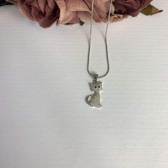 Срібна підвіска з фіанітами