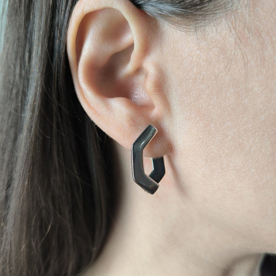 Серебряные серьги без камней