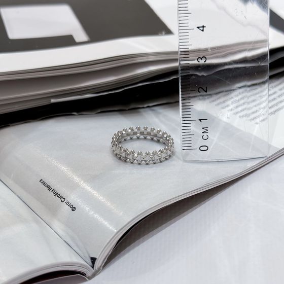 Silver ring without stones