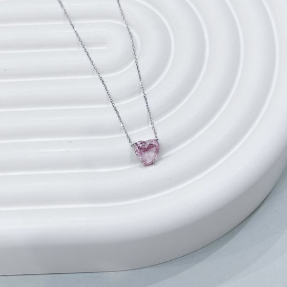 Серебряное колье с фианитами