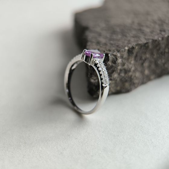 Серебряное кольцо с александритом 1.45ct