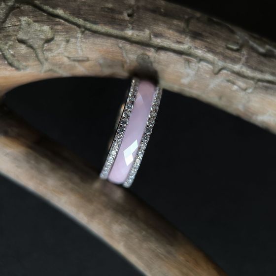 Серебряное кольцо с керамикой