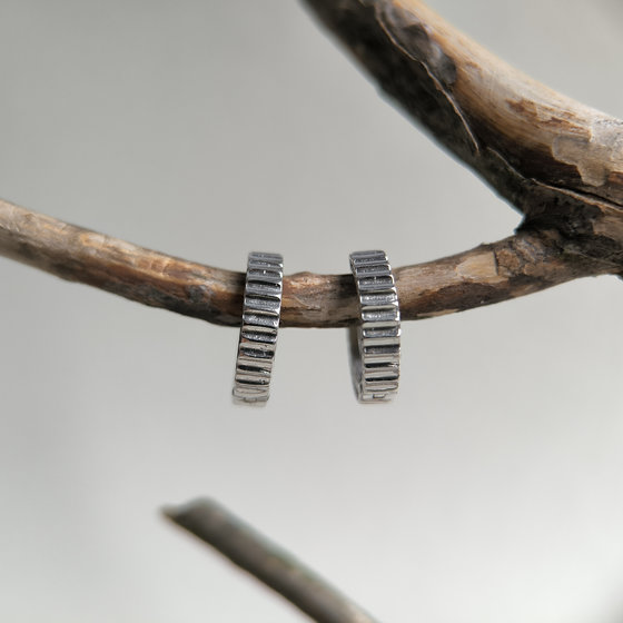 Серебряные серьги с фианитами 0.44ct