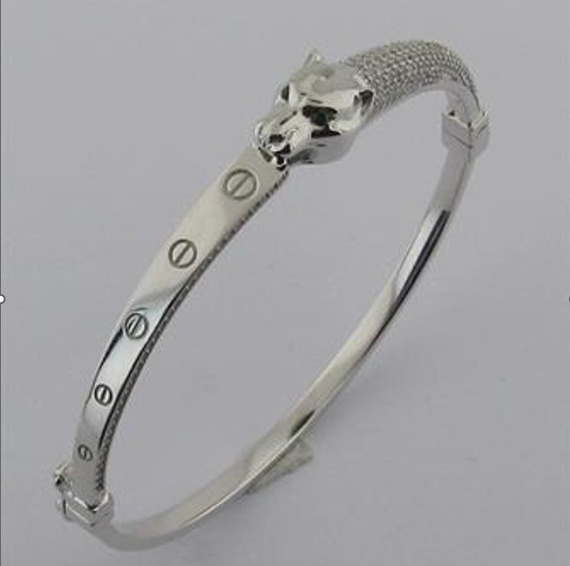 Золотой браслет с фианитами 2.01ct