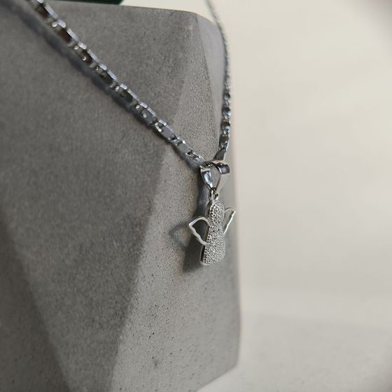 Серебряная подвеска с фианитами