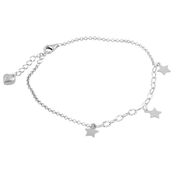 Silver bracelet without stones