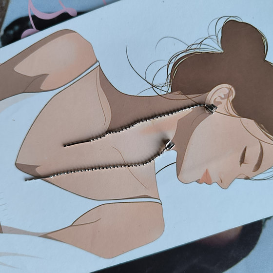 Серебряные серьги с фианитами