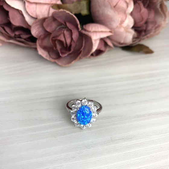 Серебряное кольцо с опалом 0.867ct