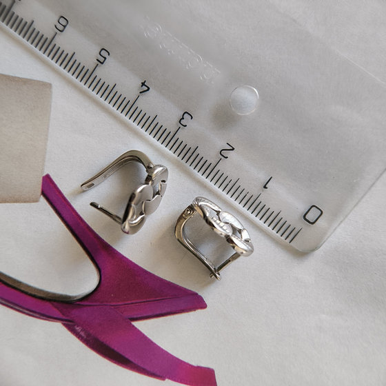 Серебряные серьги без камней