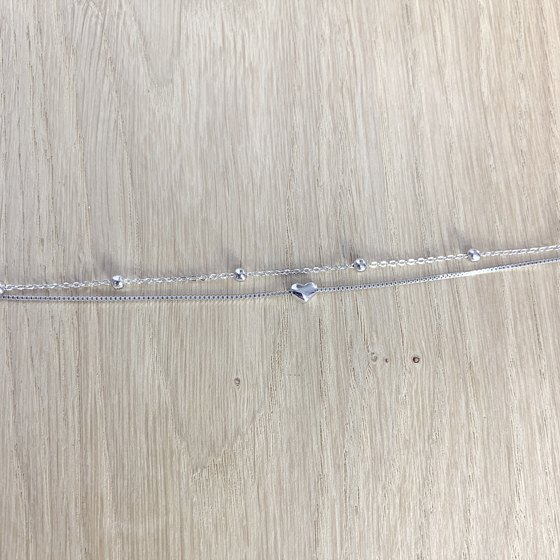 Silver bracelet without stones
