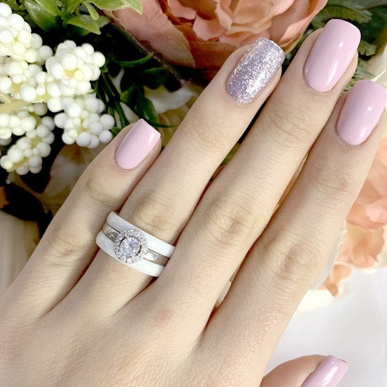 Серебряное кольцо с керамикой