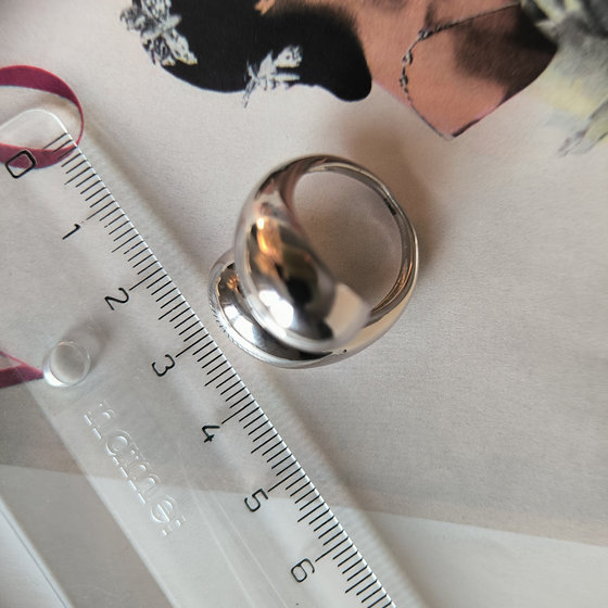 Серебряное кольцо без камней