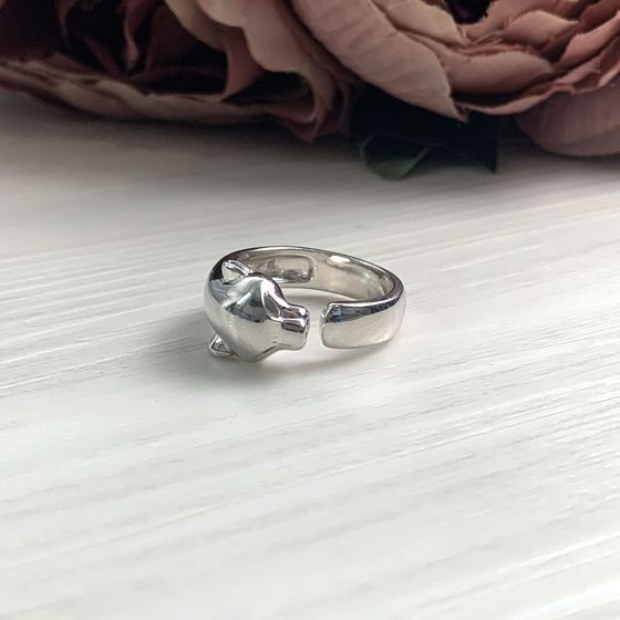Silver ring without stones