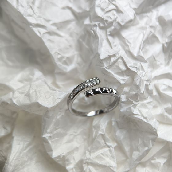 Silver Ring with Fianites