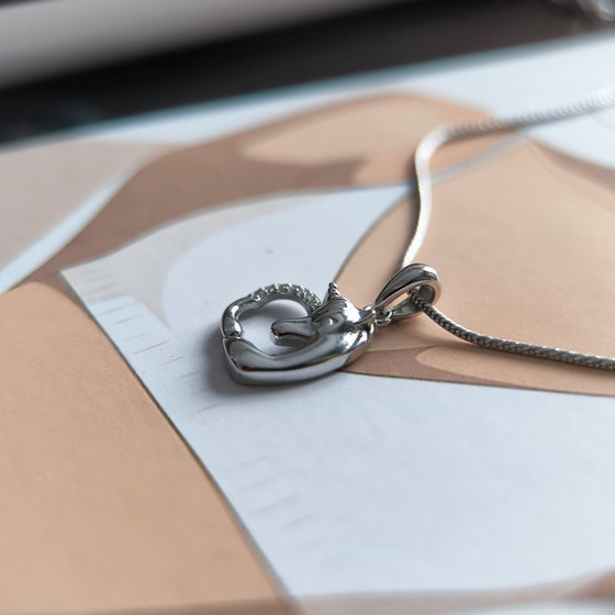 Серебряная подвеска с фианитами