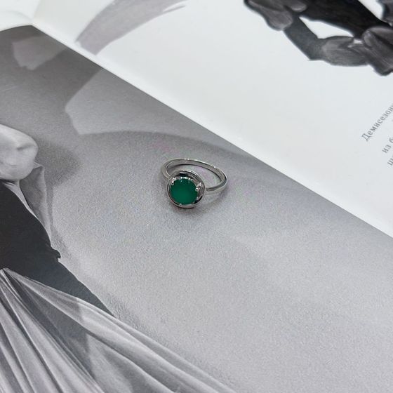 Серебряное кольцо с агатом 1.8ct