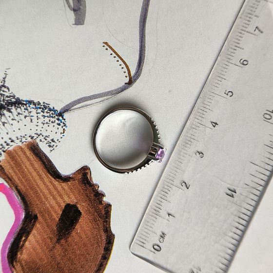 Серебряное кольцо с александритом 1.45ct